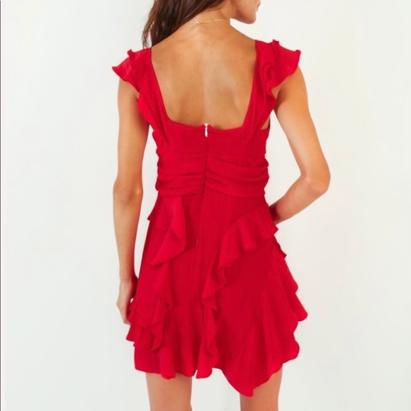 Worn once Koch Bridget Red Dress sz S - Picture 5 of 9